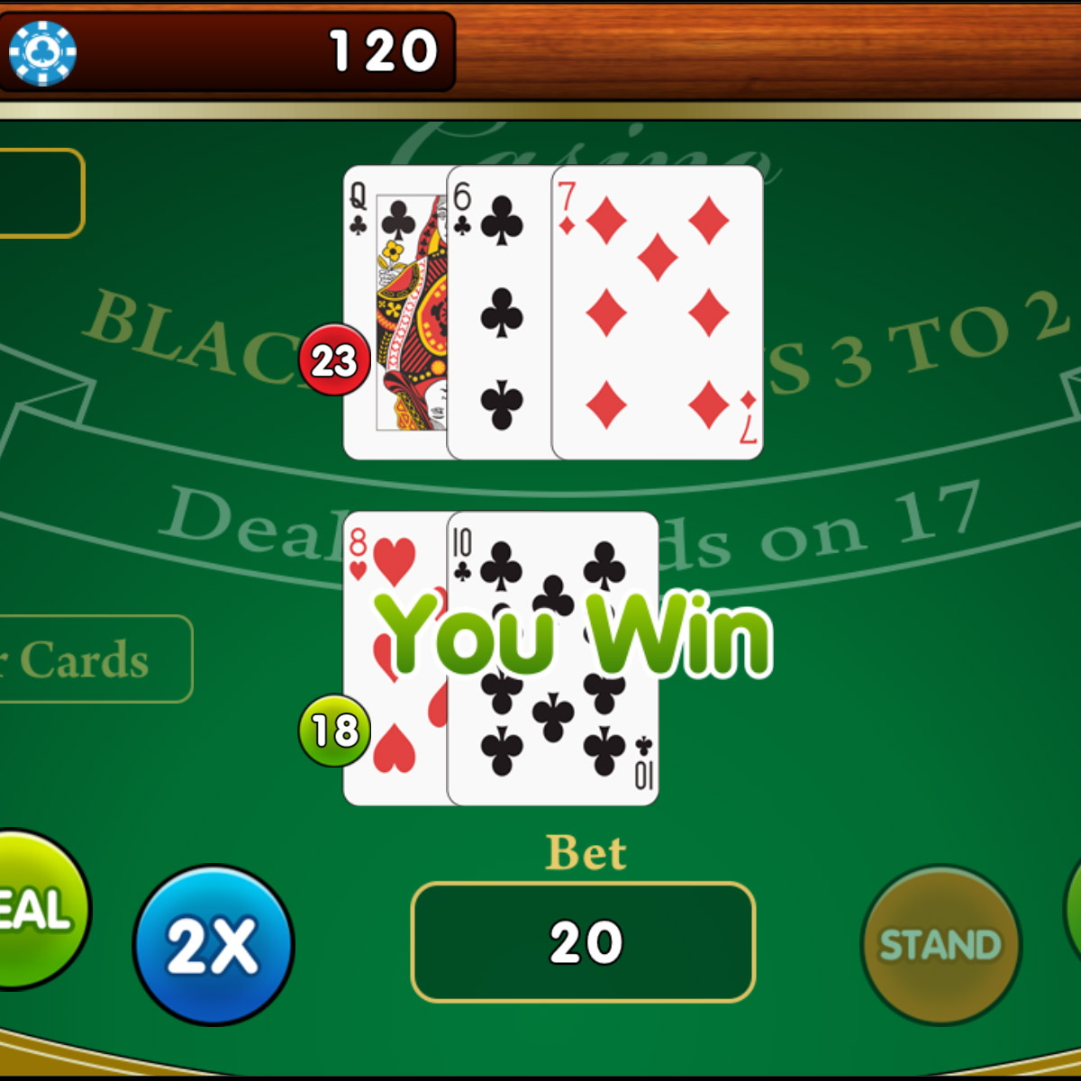 Play Blackjack 100 Free Online Game FreeGames