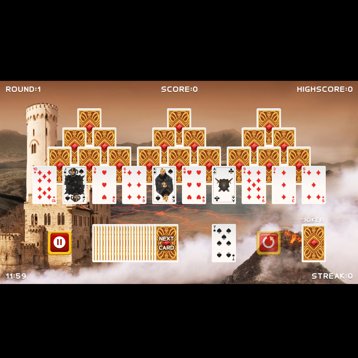 free tripeaks solitaire games online